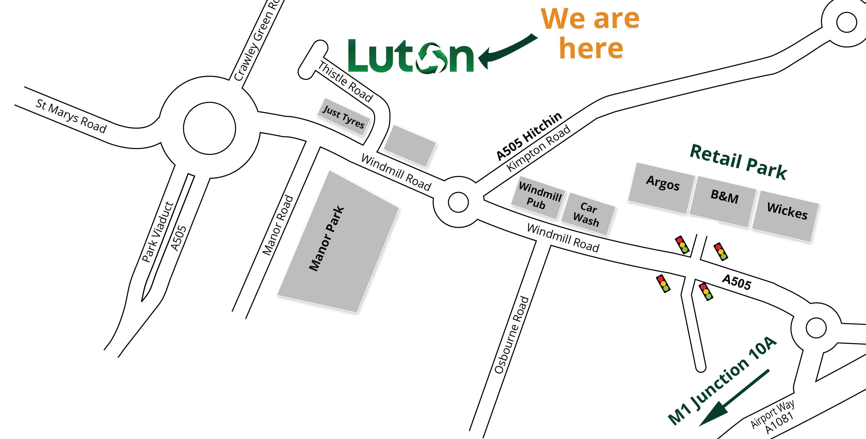 Simply Recycling Luton Map